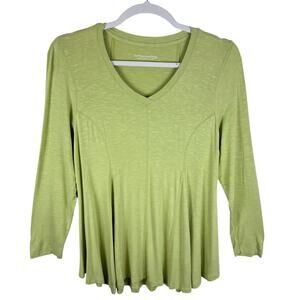 Soft Surroundings Light Green Blouse